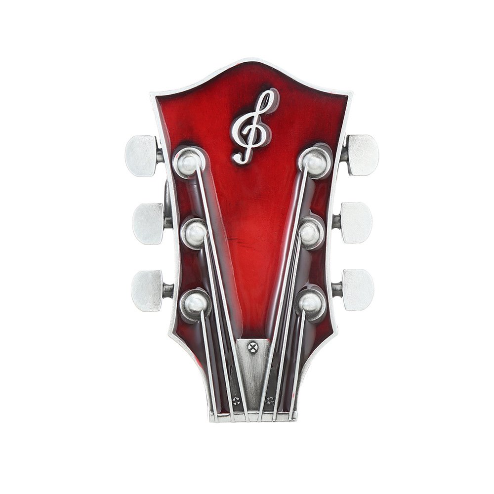 Fashion Vintage 3 color Guitar Music Western Cowboy Belt Buckle for Men and Women
