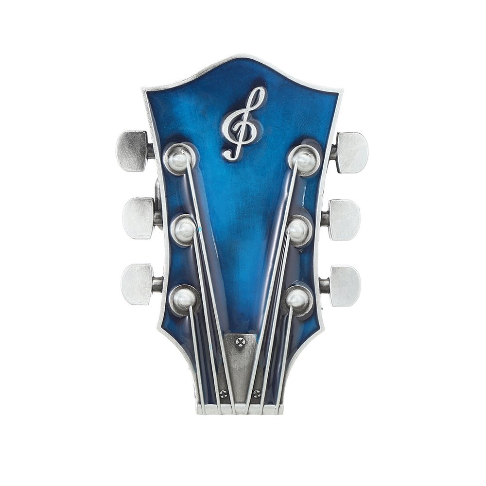 Fashion Vintage 3 color Guitar Music Western Cowboy Belt Buckle for Men and Women