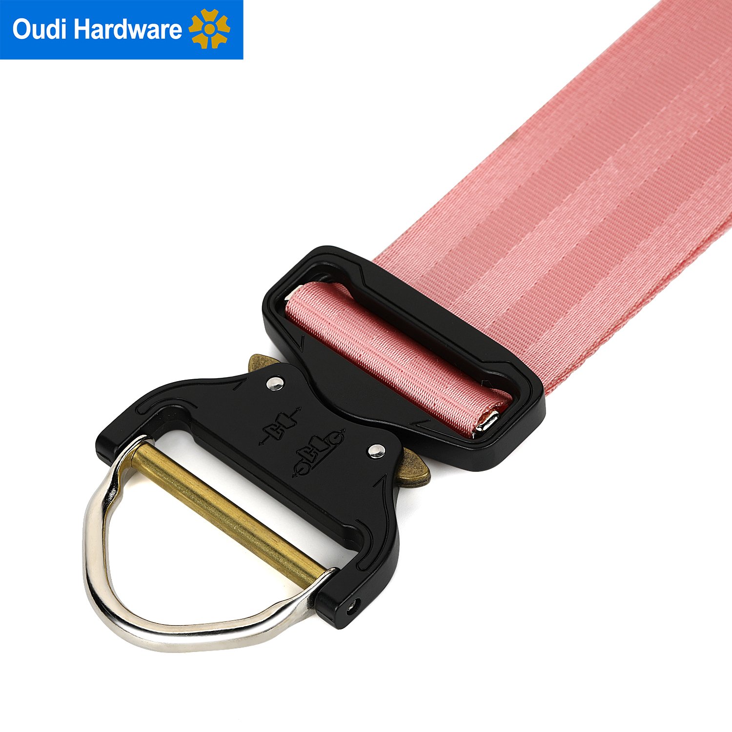 44mm Tactical Heavy Duty Nylon Belt Buckle Quick Release Metal Buckle Fit For 1.75" Strap
