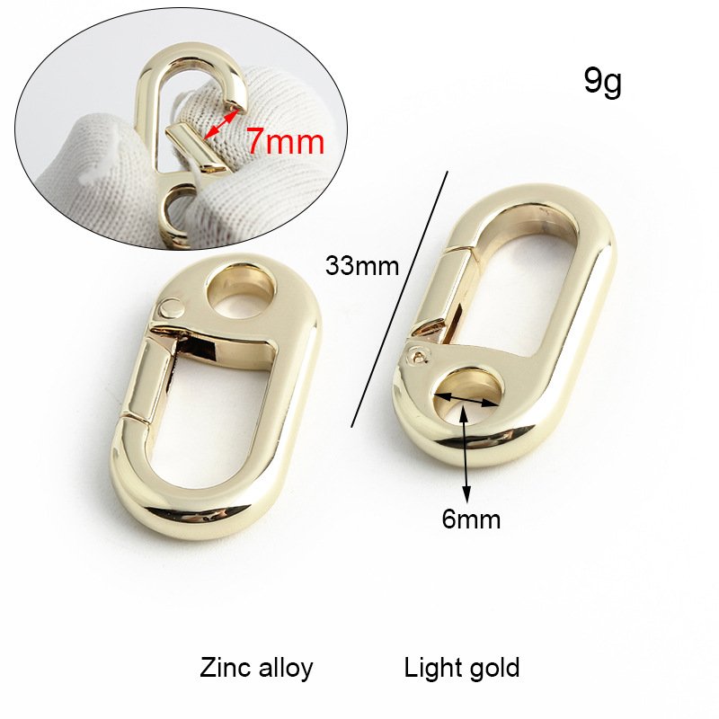 High quality metal bag Belt Accessories Rotary buckle for tote bags and dog leather straps H6024 Square tail opening clasp