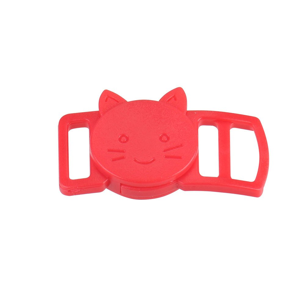 Adjustable 10mm Cat Head Shaped Plastic Buckles for Leather Belts Backpack Strap Bags Cat Dog Collar Accessories