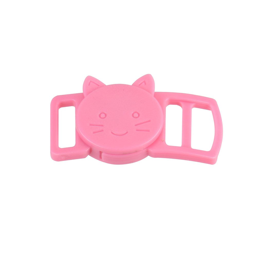 Adjustable 10mm Cat Head Shaped Plastic Buckles for Leather Belts Backpack Strap Bags Cat Dog Collar Accessories