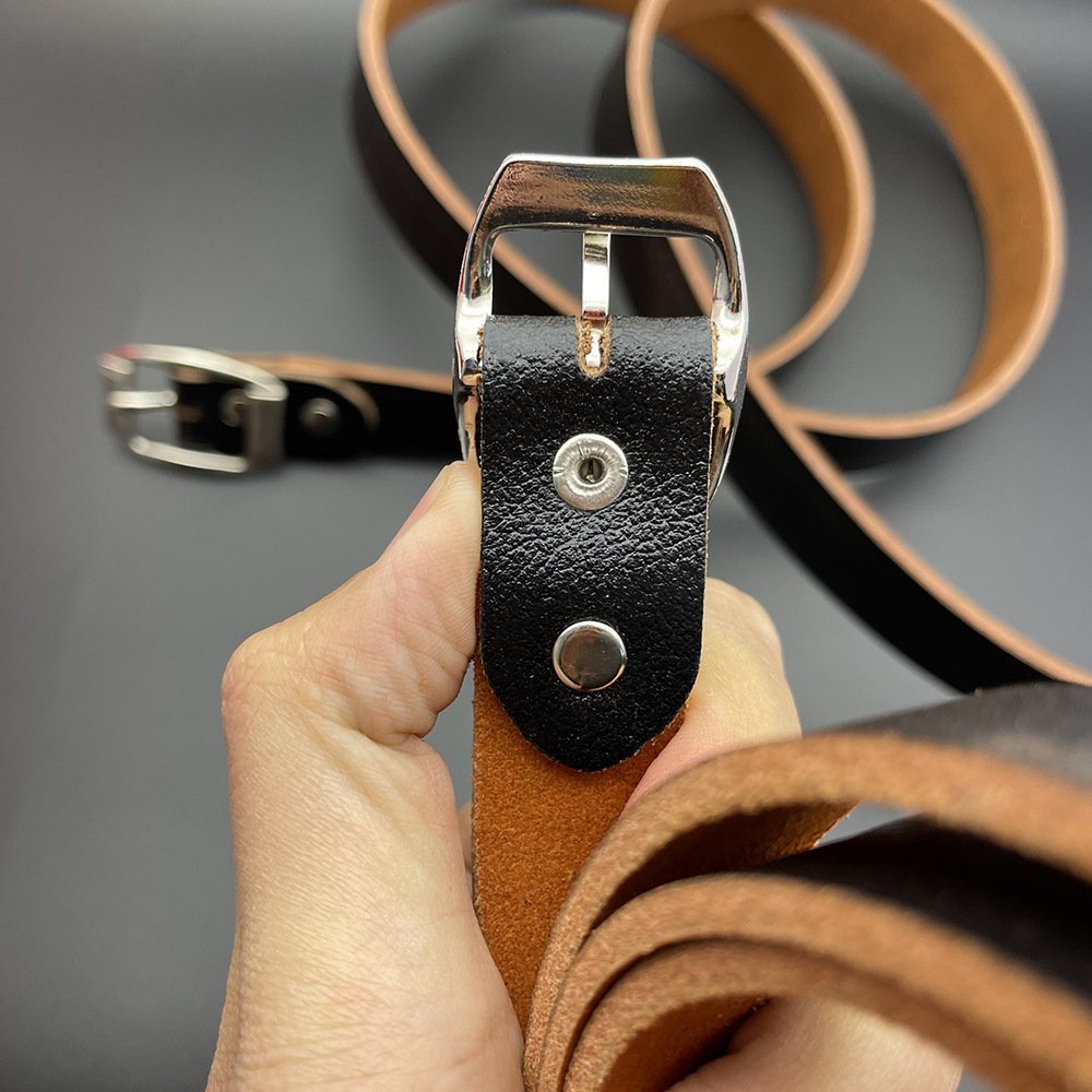 Ladies Leather Leather Belt Buckle For Women Casual Simple Wild Fashion Jeans Corset Female Belt