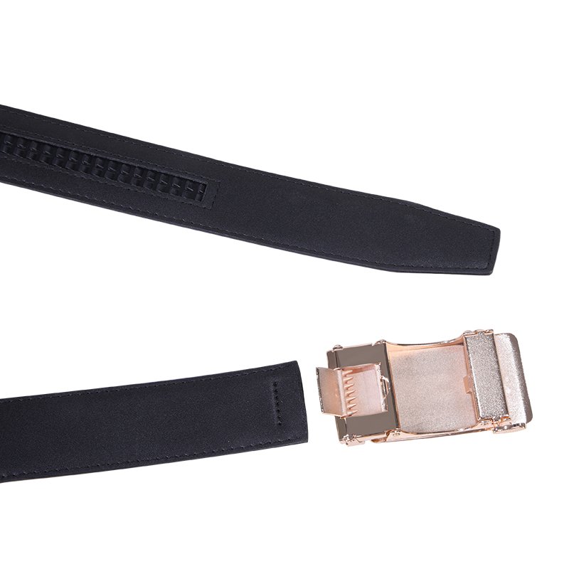 Factory Custom Color Crocodile Texture Fashion Business Gold Silver Automatic Buckle Mens Ratchet Cowhide Leather Belt