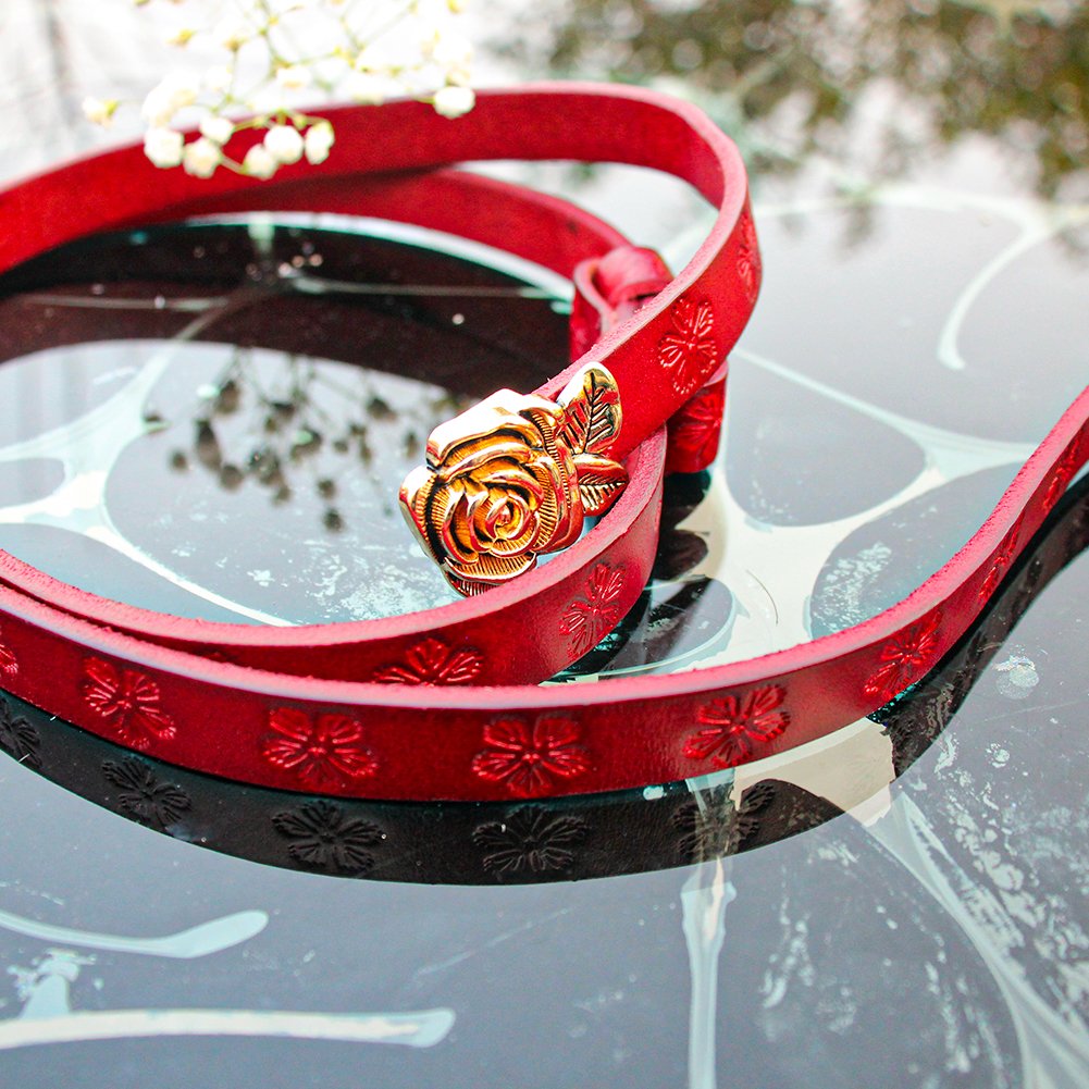 boshiho Fashion genuine leather Belt Best selling Fashion women belts genuine cow leather automatic buckle belt