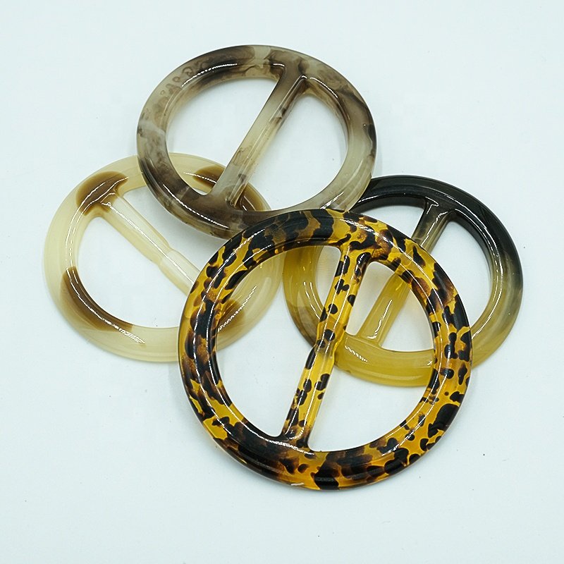 Hot selling buckles plastic resin Buckles women shirt coats belt buckles round waist buttons for clothing