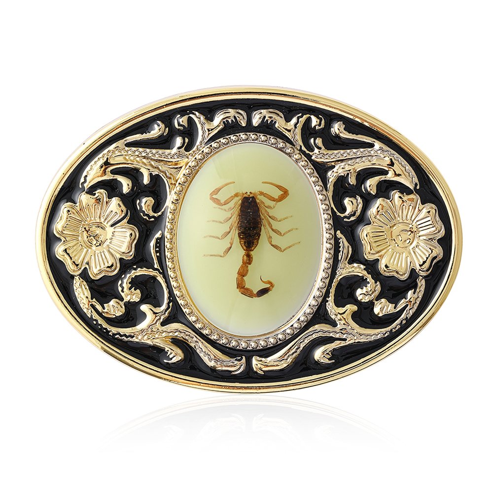 2024 fashion design western cowboy gemstone setting personality metal pattern A To Z Belt buckle for belts