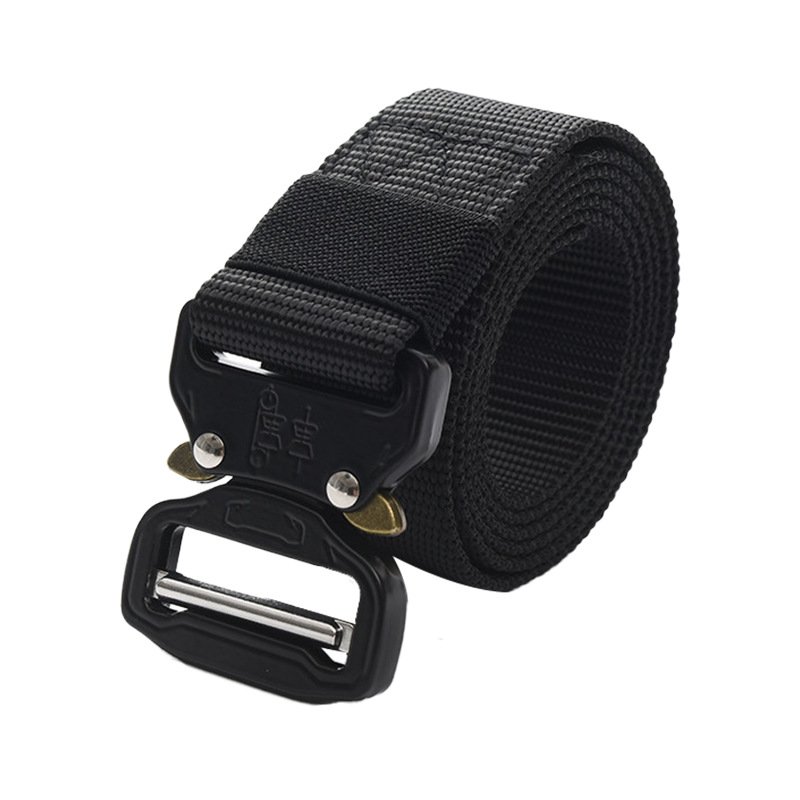 Nylon Camouflage Quick Release Metal Buckle Cinturon Tactico Negros Duty Belt Men Nylon Web Work Tactical Belt with Cobra Buckle