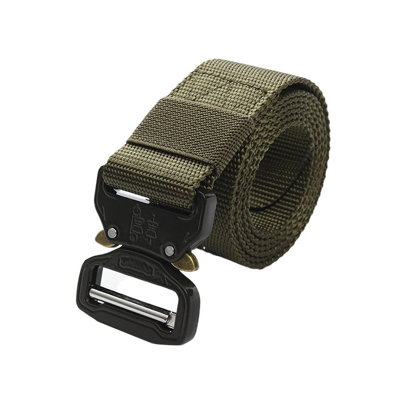 Nylon Camouflage Quick Release Metal Buckle Cinturon Tactico Negros Duty Belt Men Nylon Web Work Tactical Belt with Cobra Buckle
