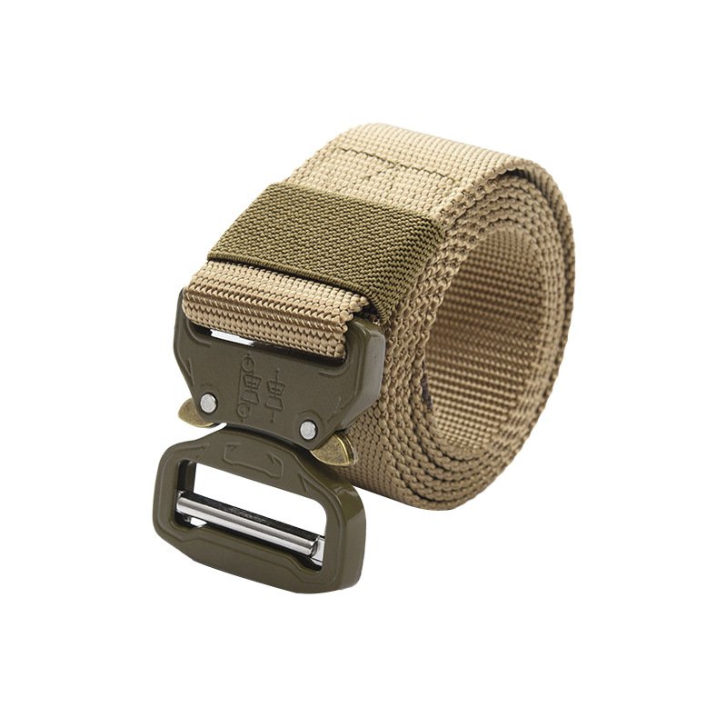 Nylon Camouflage Quick Release Metal Buckle Cinturon Tactico Negros Duty Belt Men Nylon Web Work Tactical Belt with Cobra Buckle