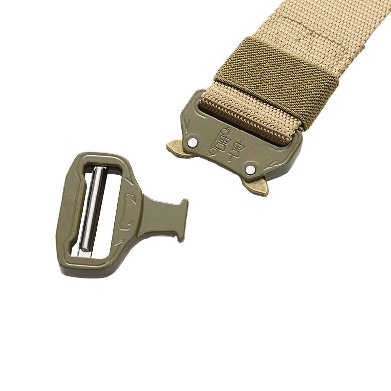 Nylon Camouflage Quick Release Metal Buckle Cinturon Tactico Negros Duty Belt Men Nylon Web Work Tactical Belt with Cobra Buckle