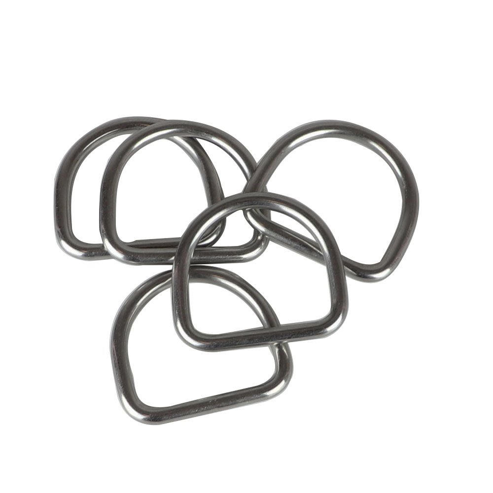 Stainless Steel Seamless semicircular ring Buckle Bag Parts Accessories Luggage Strap Webbing Pet Dog Collar Harness D Ring