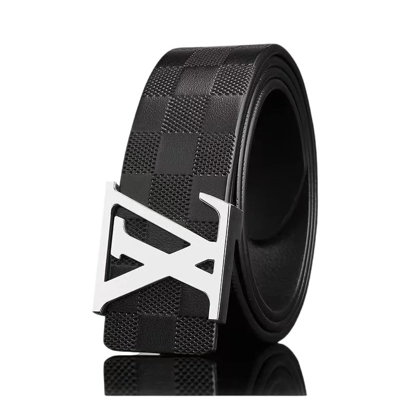 Wanshui Belt Manufacturer Width Solid Brass Brushed Z Letter Cow Leather Screw Removable Beaded Western Buckle Belt For Men