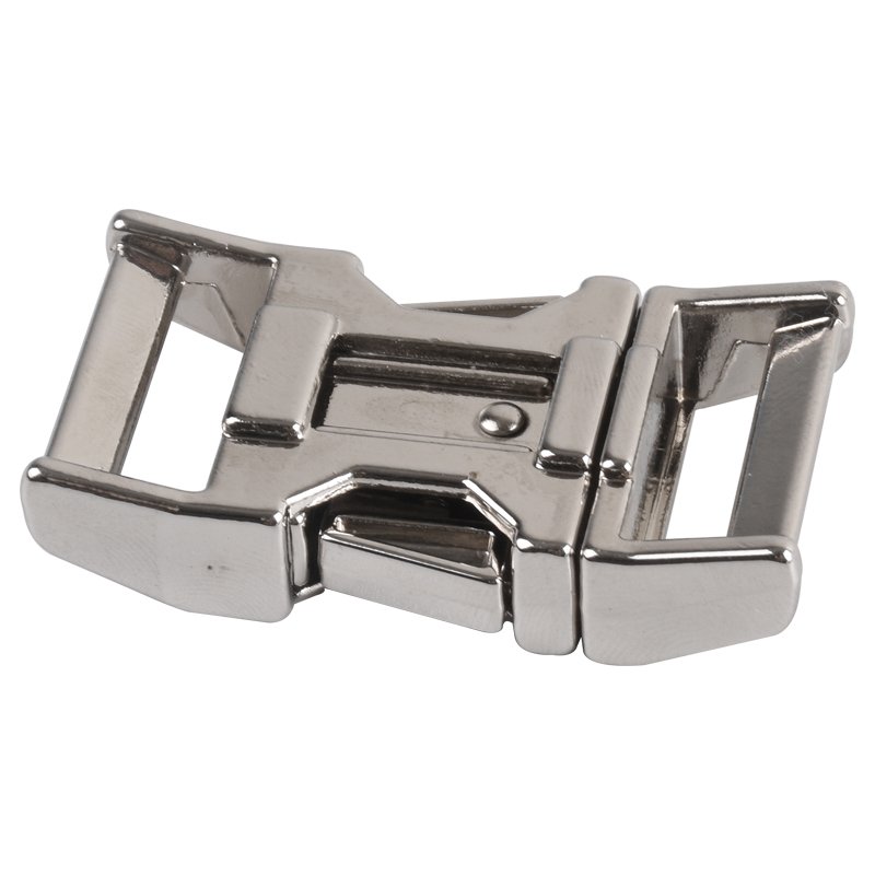 High Quality Silver Color Various Size Metal Side Release Buckle Adjuster Belt Buckle