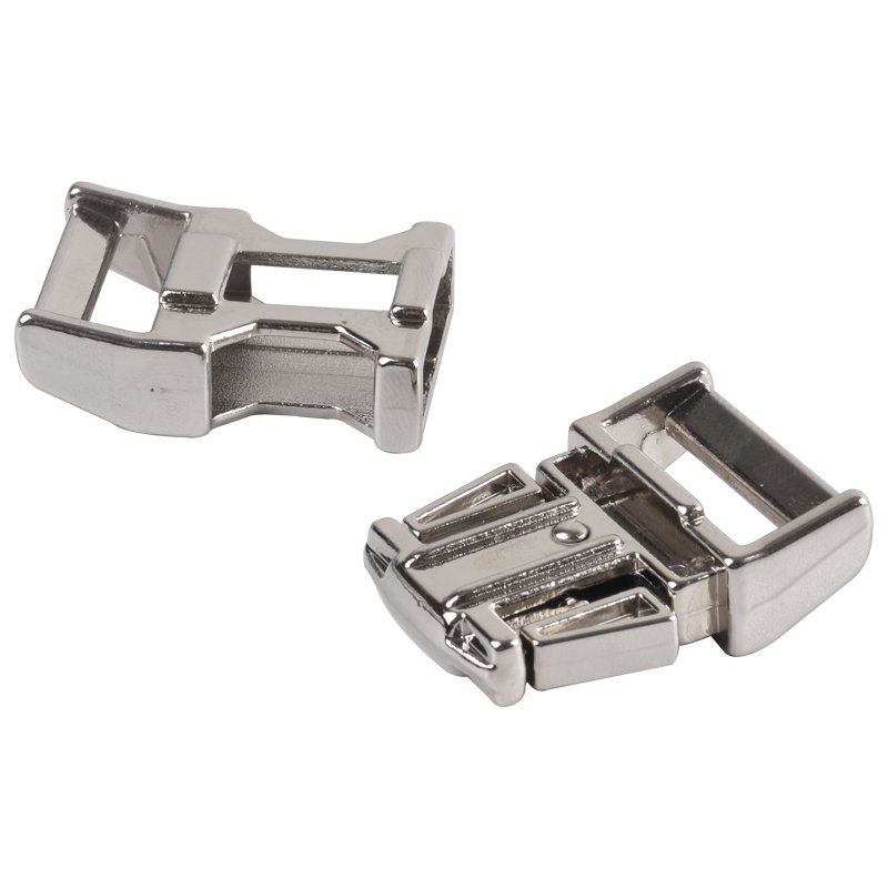 High Quality Silver Color Various Size Metal Side Release Buckle Adjuster Belt Buckle