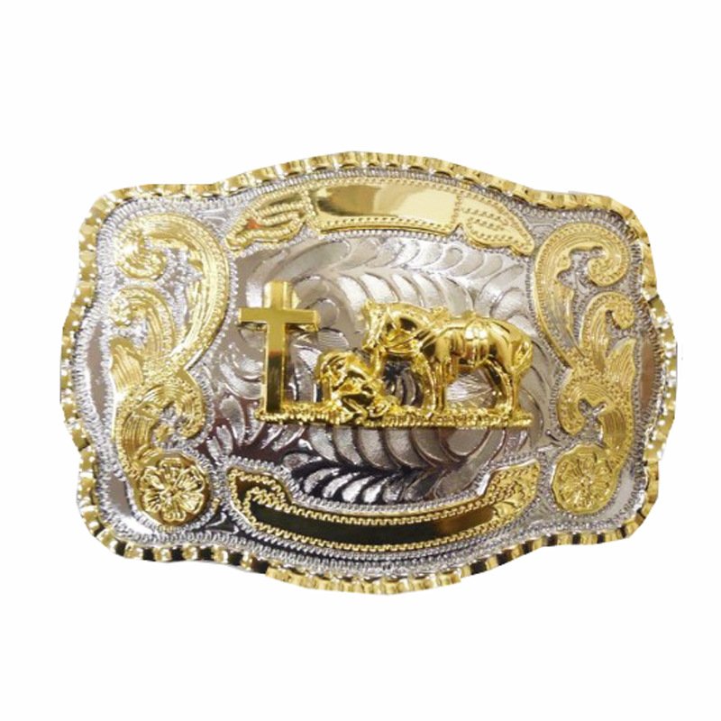 Classic Fashion Metal Belt Buckle Metal Custom Belt Buckles Western Cowboy Belt Buckles for Men