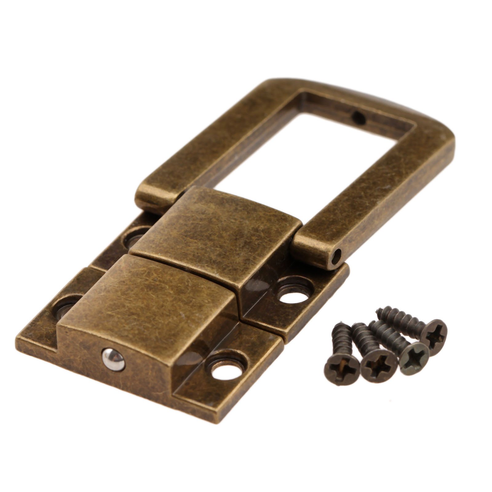 Organizer Box Jewelry Lock Box Latch Clasps Antique Iron Padlock Hasp Locked Wooden Wine Gift Box Handbag Buckle Hardware