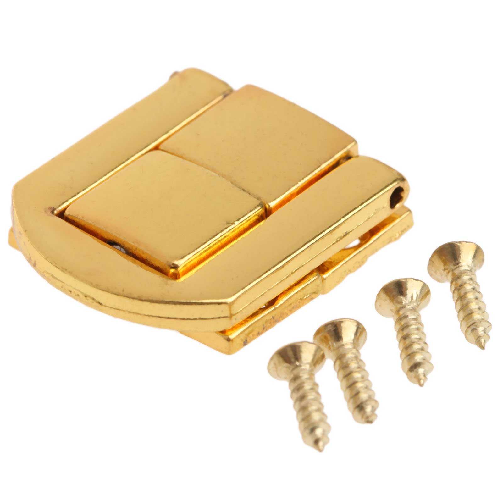 Organizer Box Jewelry Lock Box Latch Clasps Antique Iron Padlock Hasp Locked Wooden Wine Gift Box Handbag Buckle Hardware