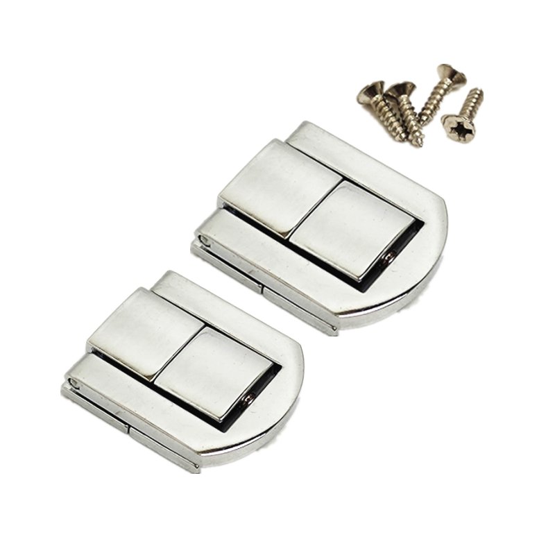 Organizer Box Jewelry Lock Box Latch Clasps Antique Iron Padlock Hasp Locked Wooden Wine Gift Box Handbag Buckle Hardware