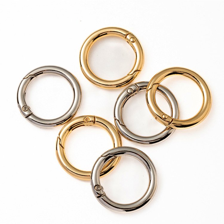 Cheap Price Various Size Bag Hardware Accessories Key Chain O Ring Bag Strap Connecting Hanging Buckle Open Metal Spring O ring