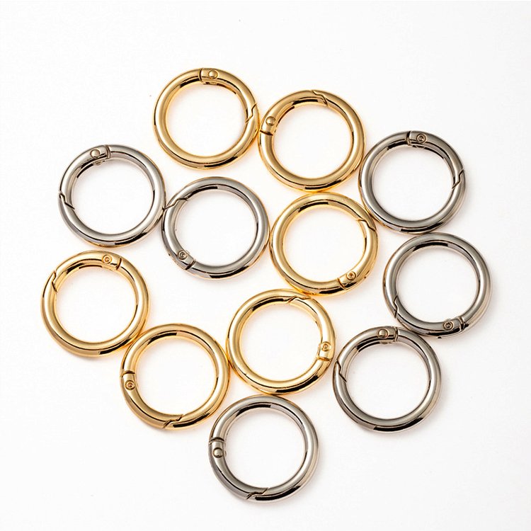 Cheap Price Various Size Bag Hardware Accessories Key Chain O Ring Bag Strap Connecting Hanging Buckle Open Metal Spring O ring