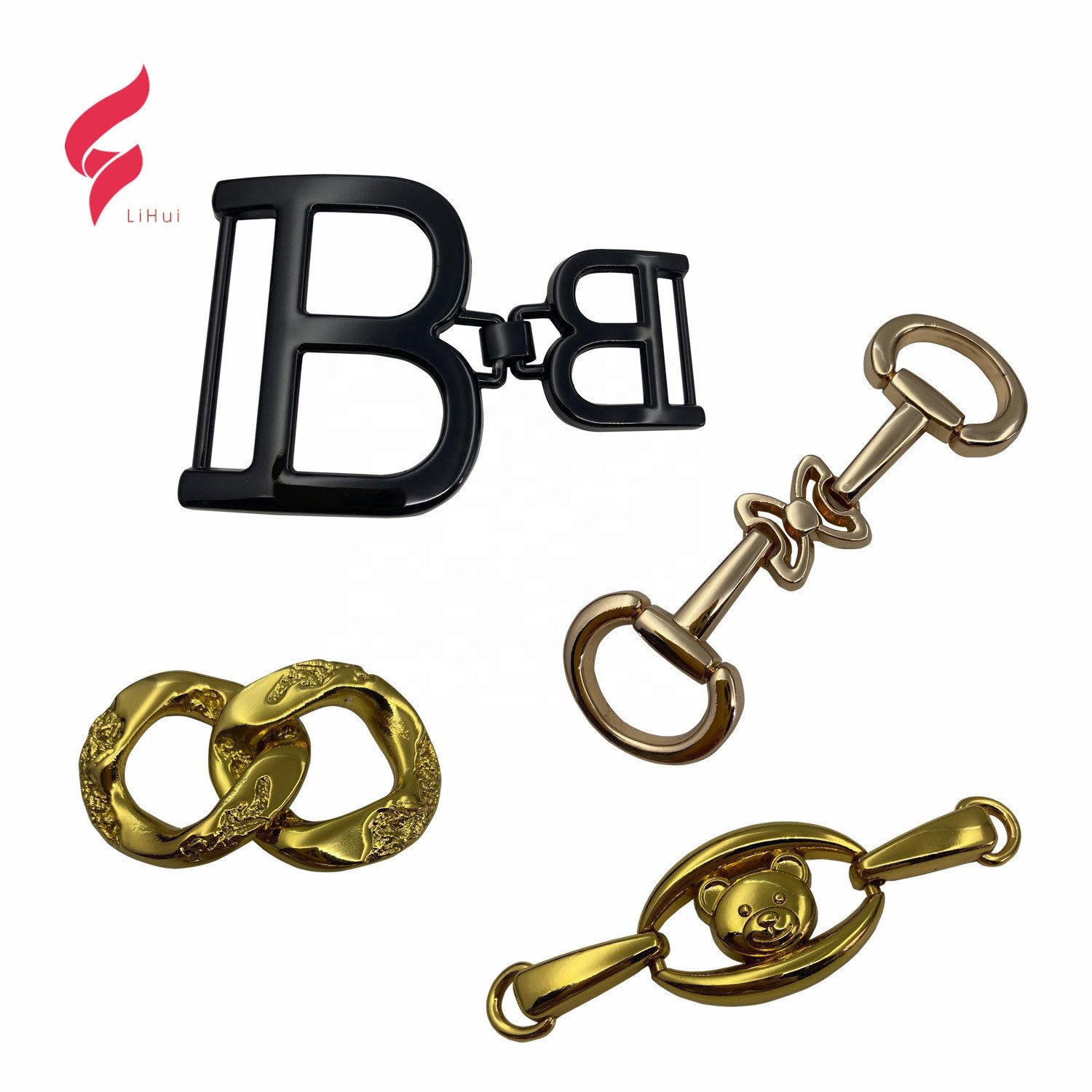 Material Shoe Decorative Handbags Tags Plates Silver Skull Metal Logo Buckle Custom Different Design Zinc Alloy Metal with Skull