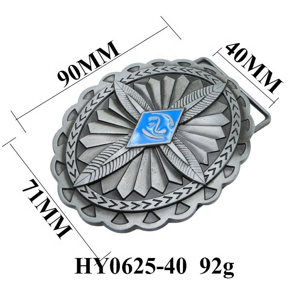 Customized zinc alloy casting 3D design relief eagle flower western style logo belt buckle for fashion show decorative dress