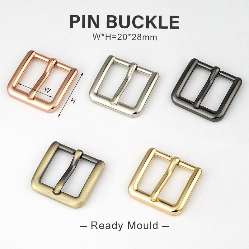 Wholesale 3/4" 1 Inch Strap Webbing Pin Buckles Ring 20mm 25mm Assorted Multi-Purpose Metal Pin Buckle for Bags Leather Belt