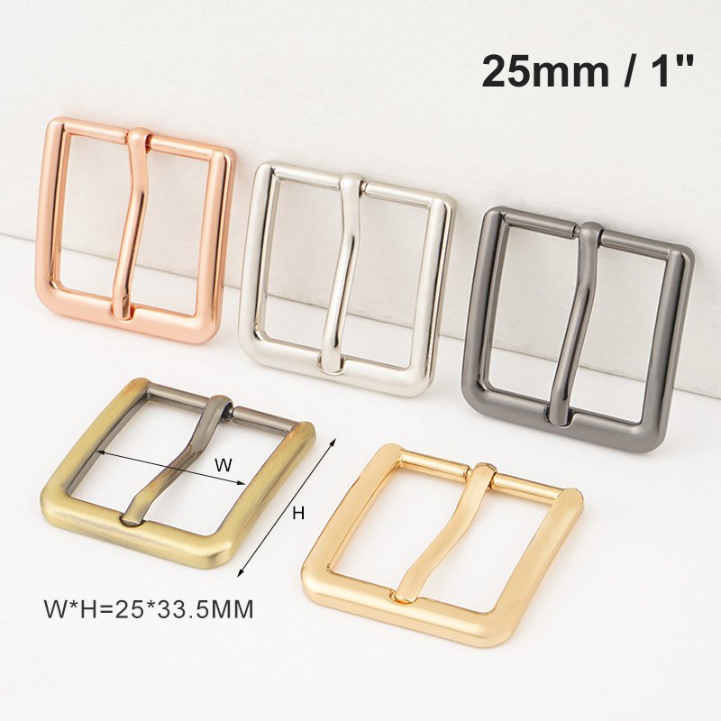 Wholesale 3/4" 1 Inch Strap Webbing Pin Buckles Ring 20mm 25mm Assorted Multi-Purpose Metal Pin Buckle for Bags Leather Belt