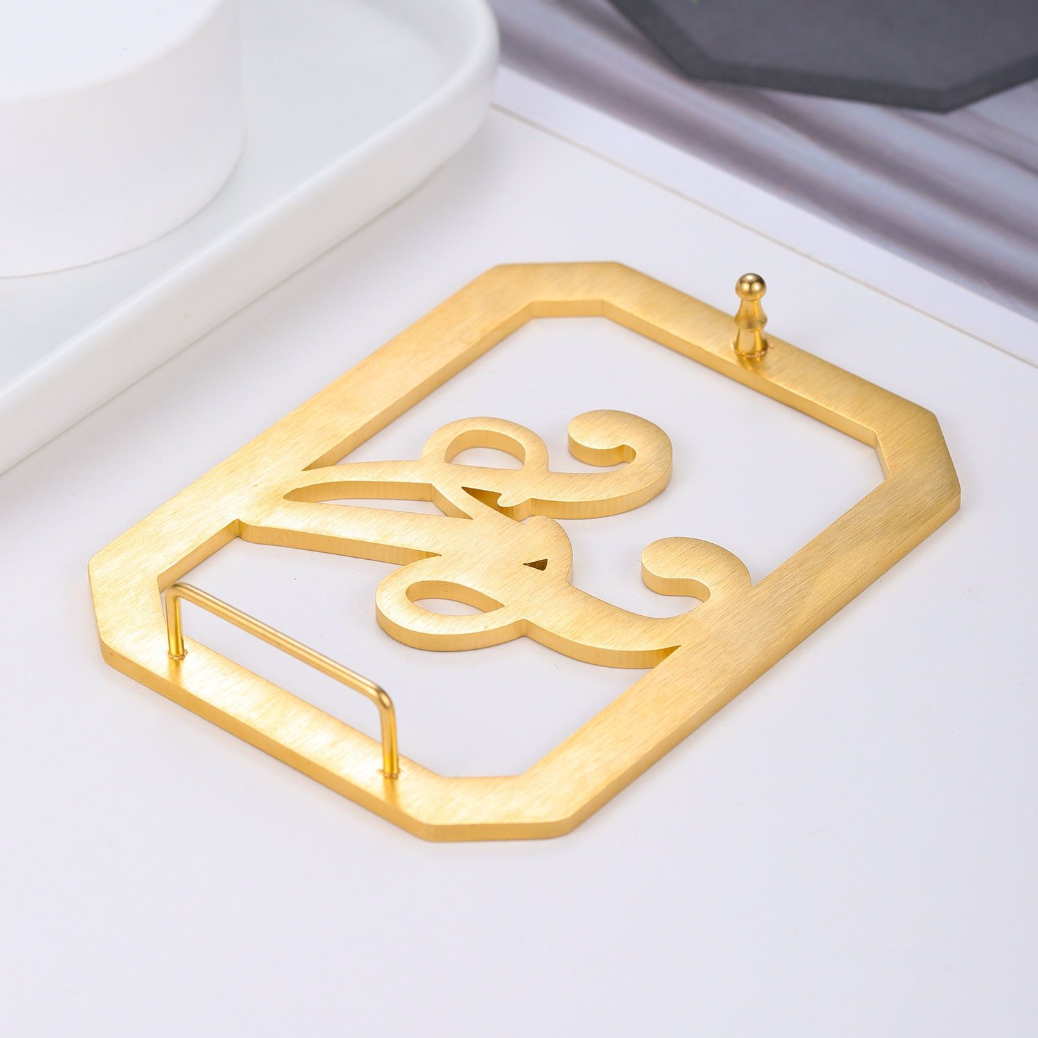 Fashion Custom Initial Metal Belt Buckle Western Cowboy Style Ancient Initial Letter Shape Belt Buckle