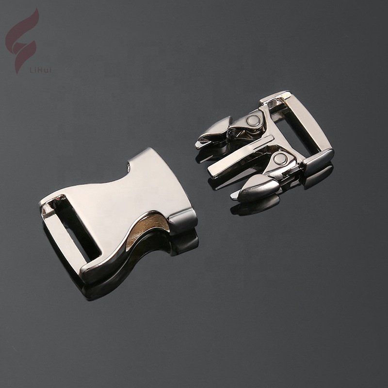 Lihui Factory Price Aluminum Quick Release Buckle Adjustable Metal Buckle For Luggage Backpack