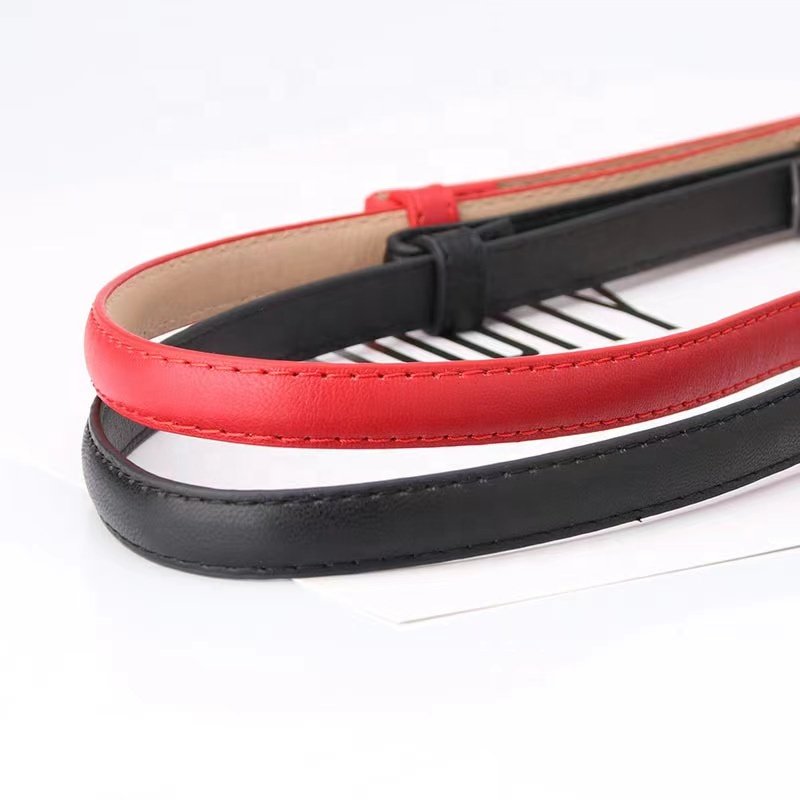 stock Women's Buckle Adjustable Thin Belt Korean Fashion Simple Dress Decorative Small Belts the belt for women