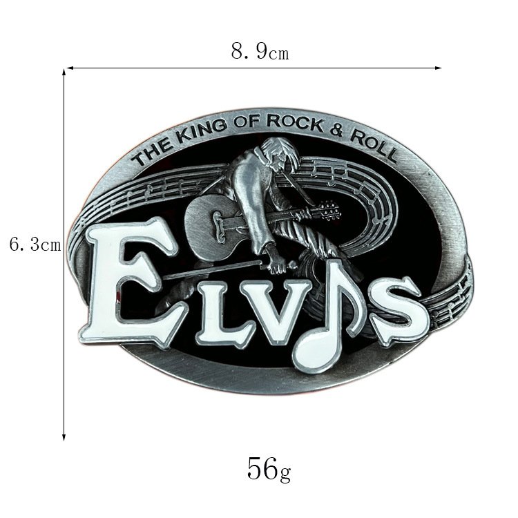 Belt accessories zinc alloy rock music guitar belt buckle stock 40mm Western cowboy buckle for belt