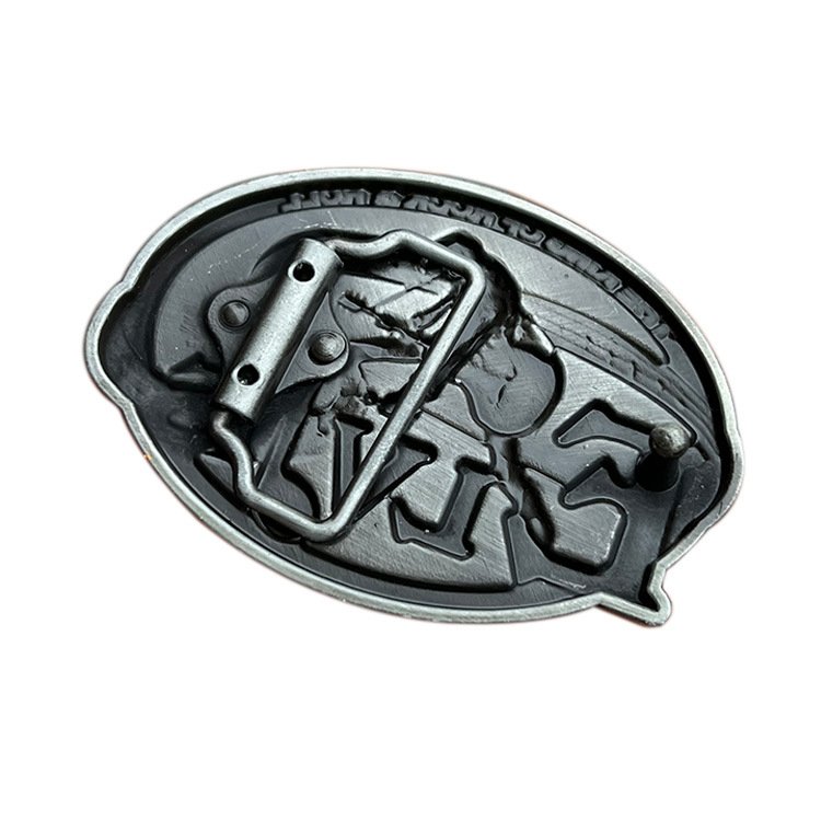 Belt accessories zinc alloy rock music guitar belt buckle stock 40mm Western cowboy buckle for belt