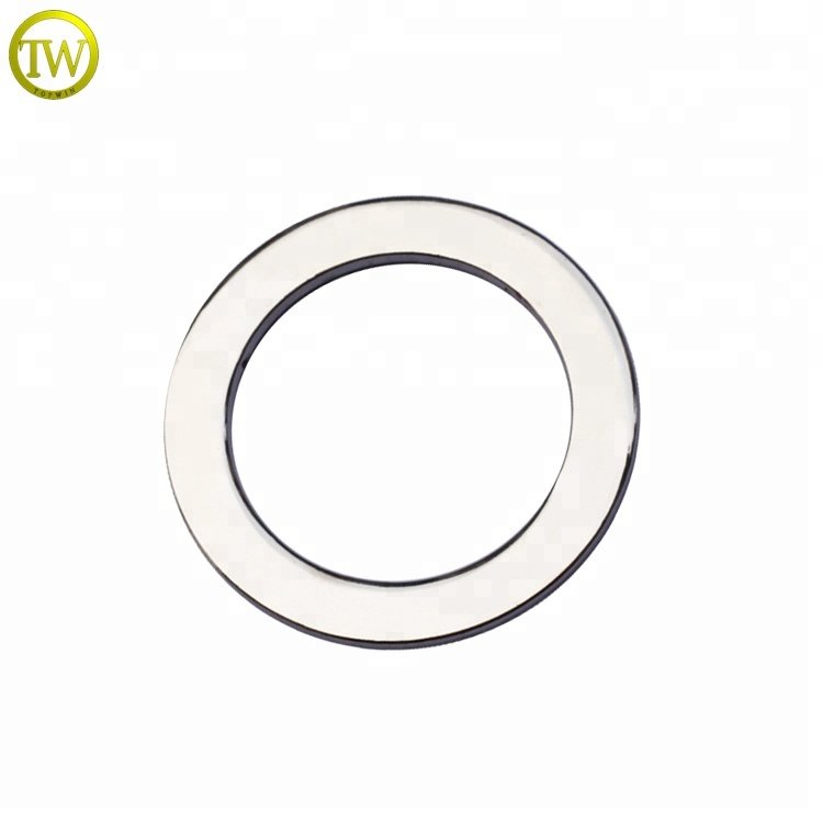 Custom made alloy nickle color metal shoes o ring decorations circle blank ring belt buckle for bags