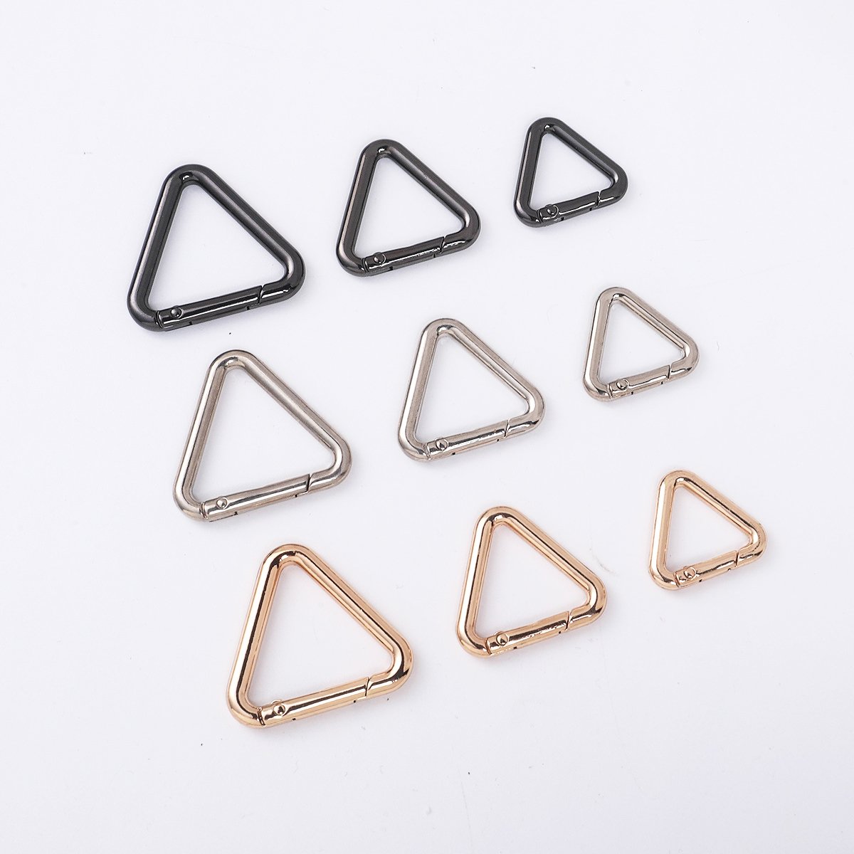 Factory Metal Oval Spring Ring Clasp Spring Open Gate O Ring Carabiner Buckle Handbag Custom Logo Keychain Ring
