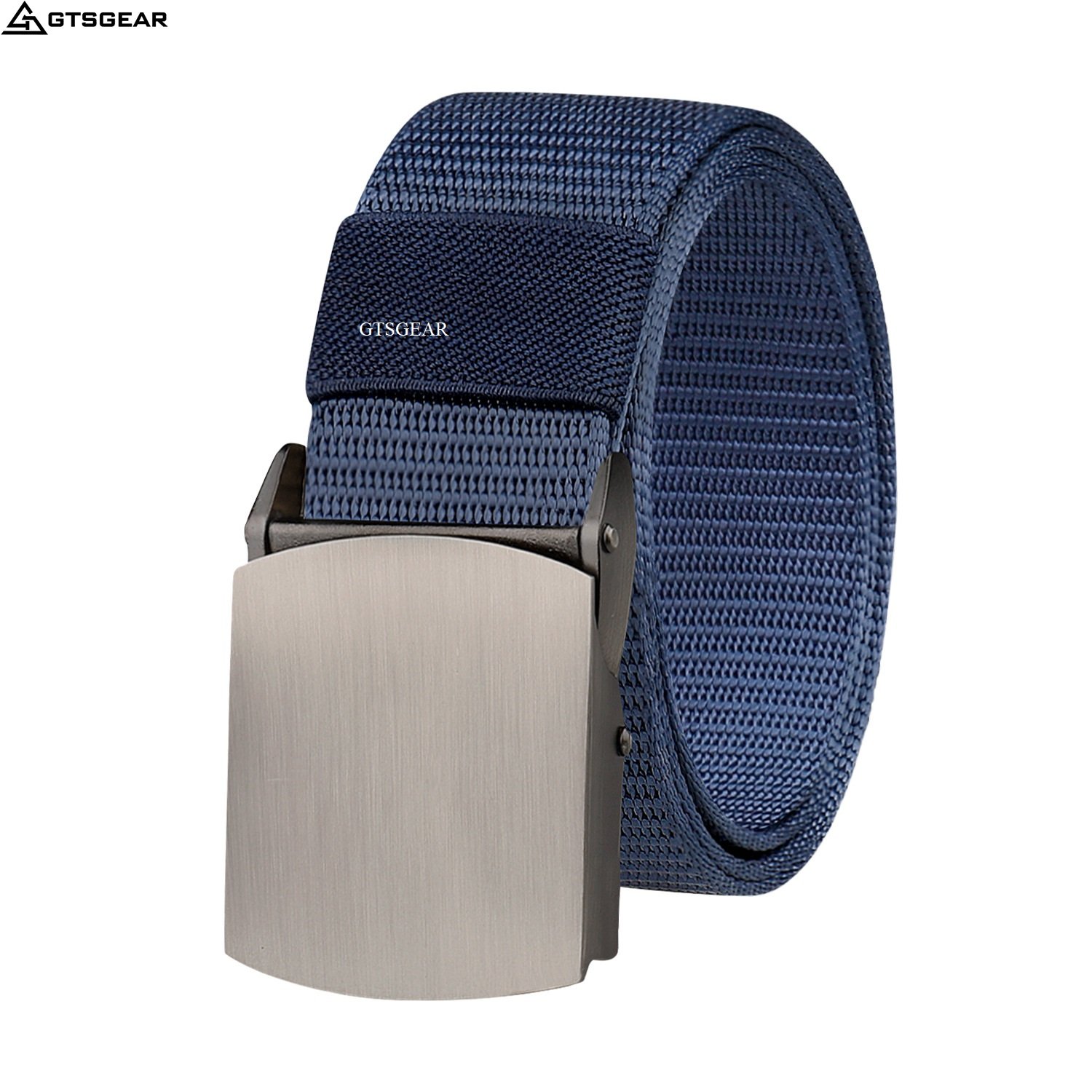 BL37 C4 men simple canvas belts OUTDOOR SPORTS training smooth buckle tactical outdoor belt hiking riding