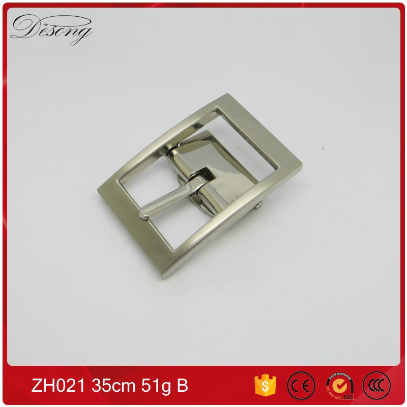 Metal Buckle Manufacturer Customized Brand Logo on Ring 30mm Men Embellished Custom Grip Buckle pin For Belt