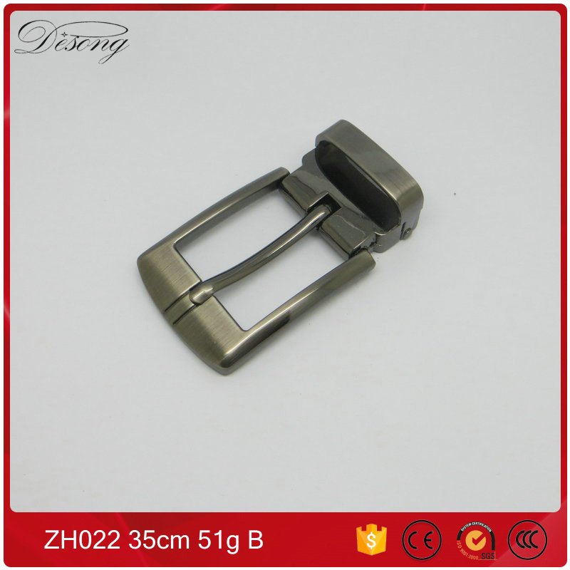 Metal Buckle Manufacturer Customized Brand Logo on Ring 30mm Men Embellished Custom Grip Buckle pin For Belt