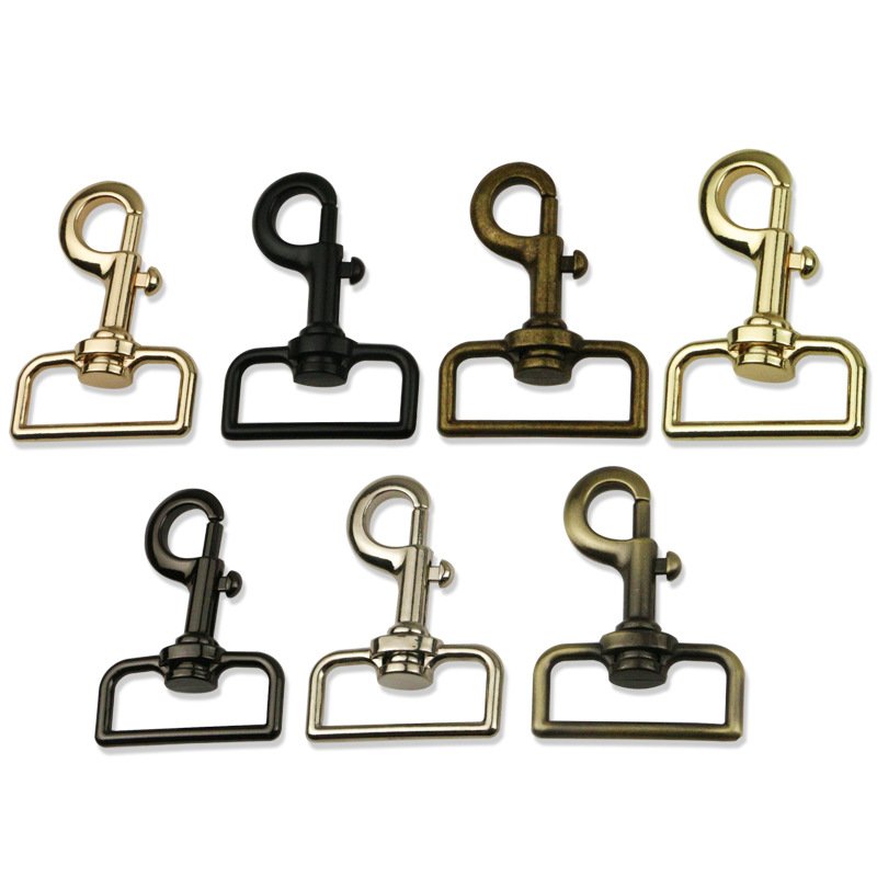 38mm Large Snap Hook Square Eye Rotatable Lobster Clips Clasp Buckle for Leathercraft Strap Pet Leash Carabiner Snap Hook