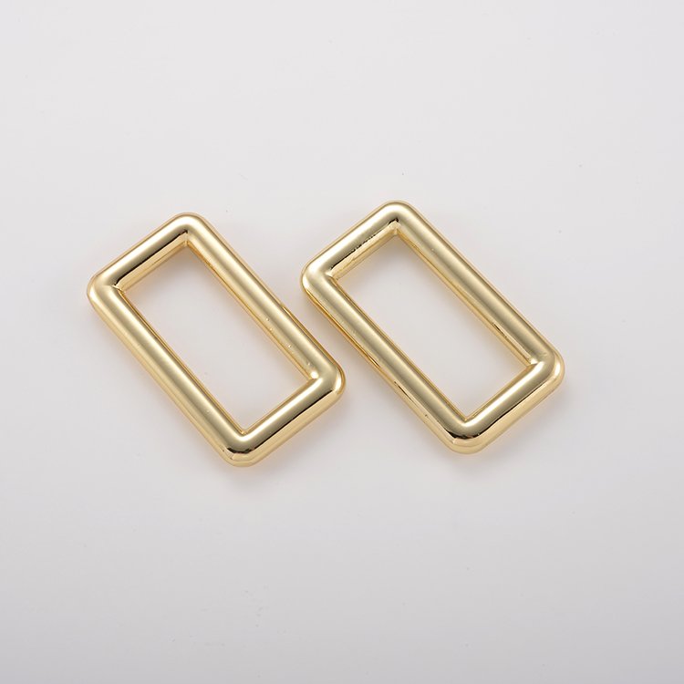 Hot sale rectangular tube buckles belt buckle rings flat metal handbag square ring square buckle