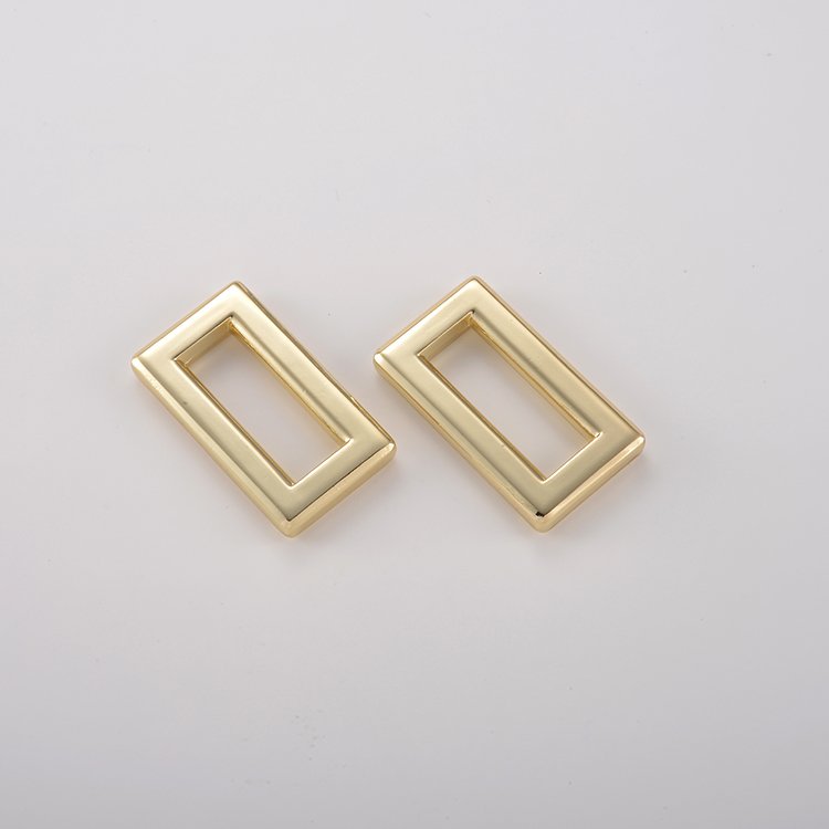 Hot sale rectangular tube buckles belt buckle rings flat metal handbag square ring square buckle