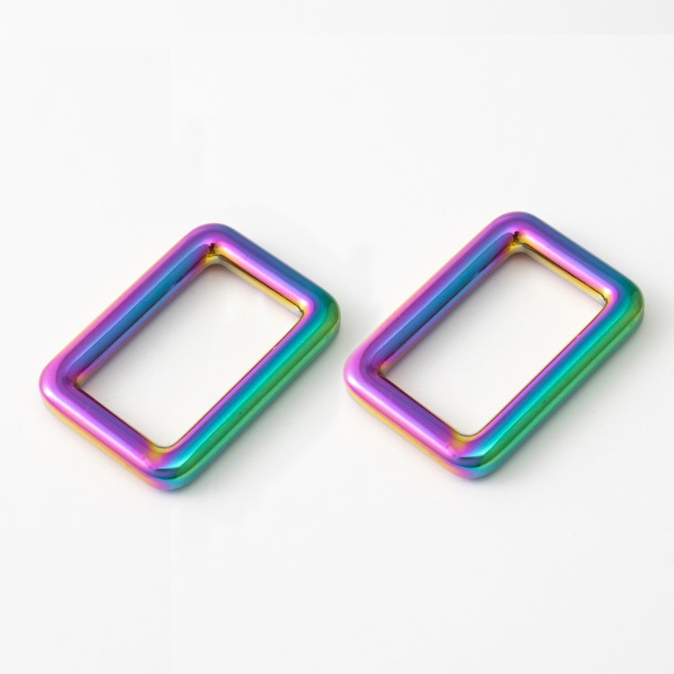 Hot sale rectangular tube buckles belt buckle rings flat metal handbag square ring square buckle