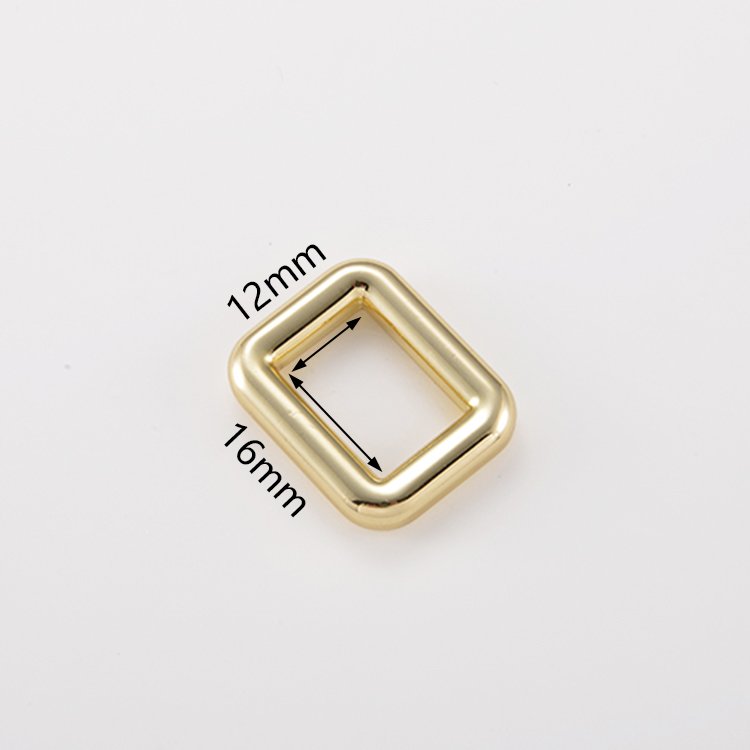 Hot sale rectangular tube buckles belt buckle rings flat metal handbag square ring square buckle