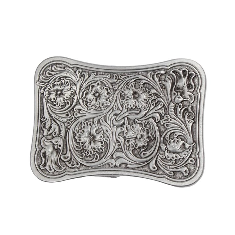 Manufacture Make Your Own Logo High Quality Gold Plated Metal Cowboy Belt Buckle for Men