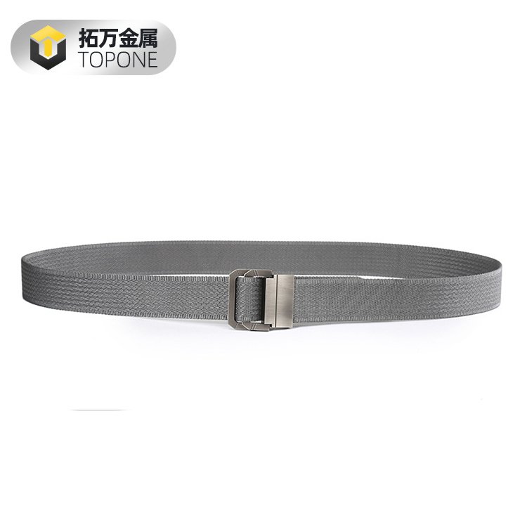 Faddish Equipment Belt Tactical Man Double Ring Buckle Thicken Canvas Belts For Men Belt