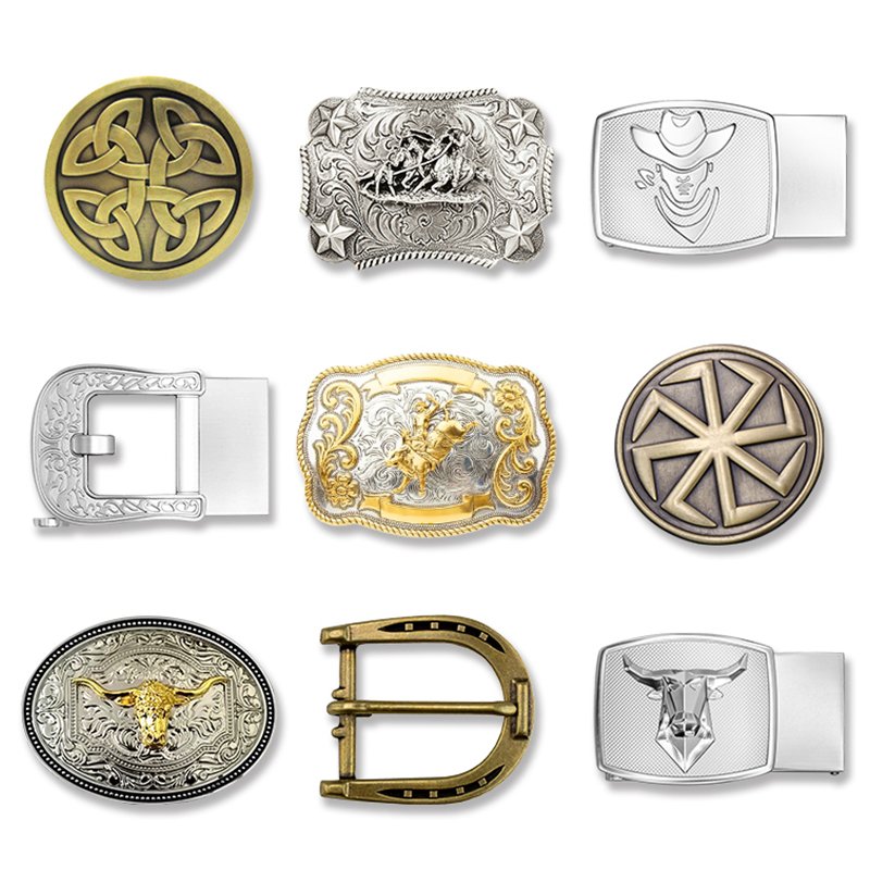 Supplier Promotional Wholesale Belt Buckle Stainless Steel Zinc Alloy Enamel Brass Custom Logo Metal Belt Buckles