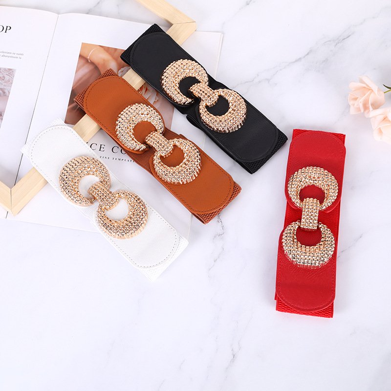 fashion accessories nylon webbing canvas flexible gold buckle waist woman belt