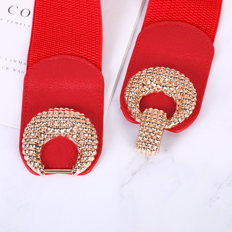 fashion accessories nylon webbing canvas flexible gold buckle waist woman belt
