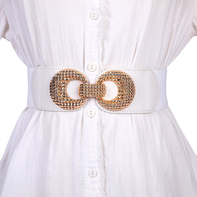 fashion accessories nylon webbing canvas flexible gold buckle waist woman belt